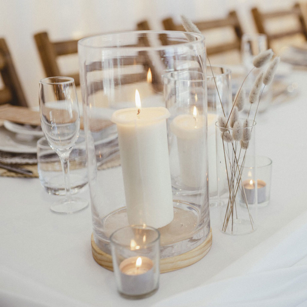 Church Pillar Candle Blush Weddings & Events