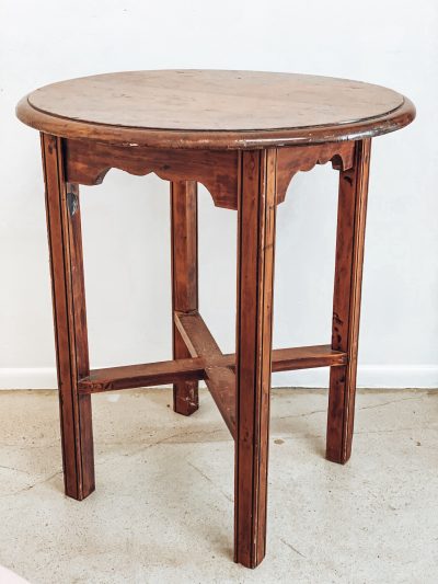 Round Timber Table