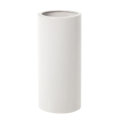 White Cylindrical Vase