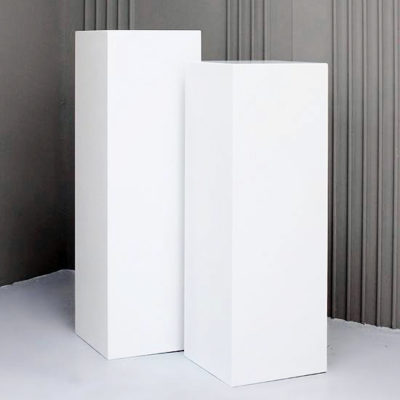 white plinth