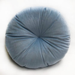 Blue Round Cushion