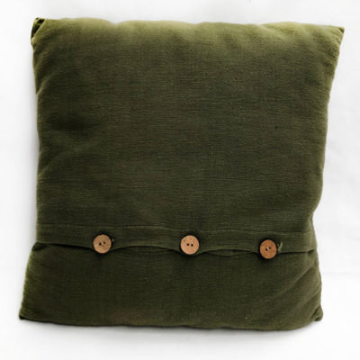 Green Button Cushion