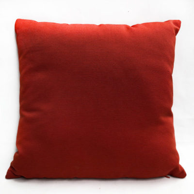 Red Ribbed Cushion